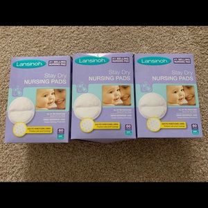 3 Boxes of Lansinoh Nursing Pads